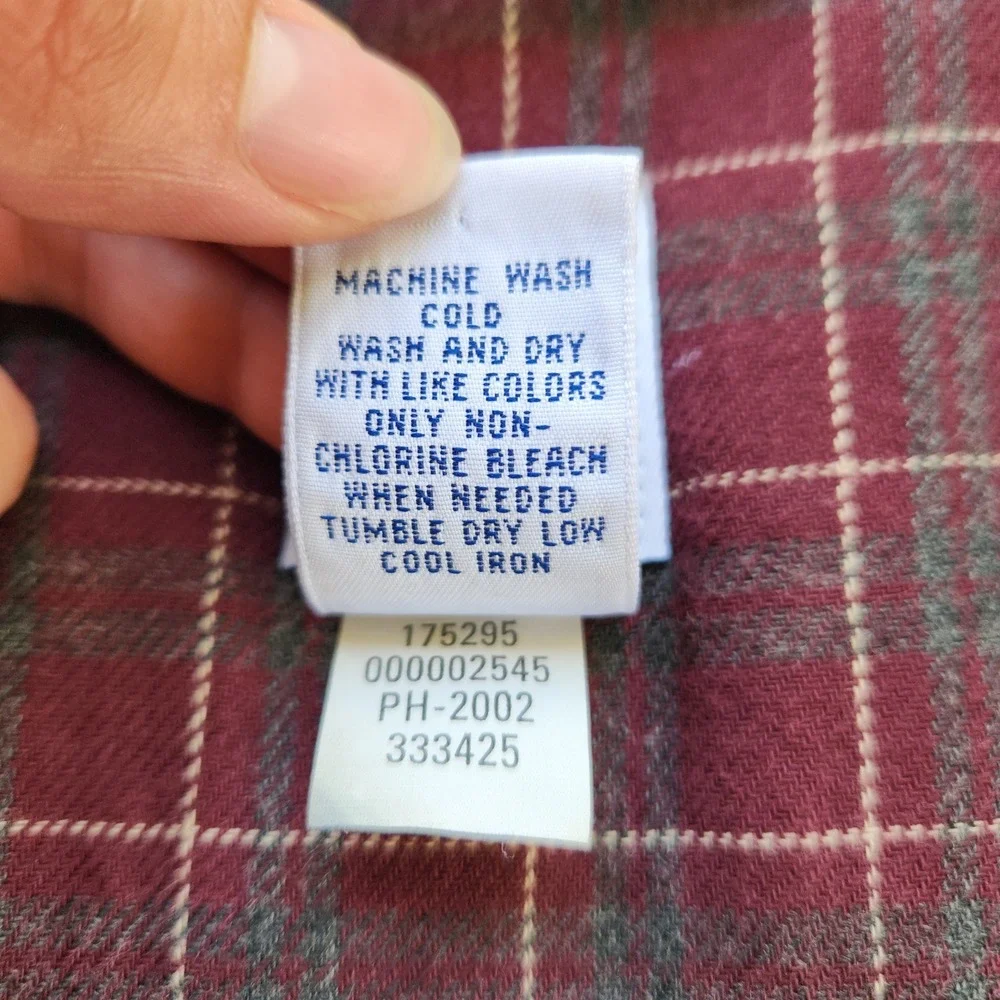 Vintage GAP Chore Jacket Size XL Navy Blue Red Plaid Flannel Lining 90s